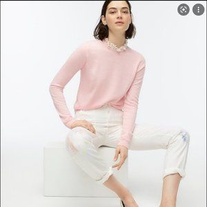 J. Crew Tippi sweater lace collar NWT